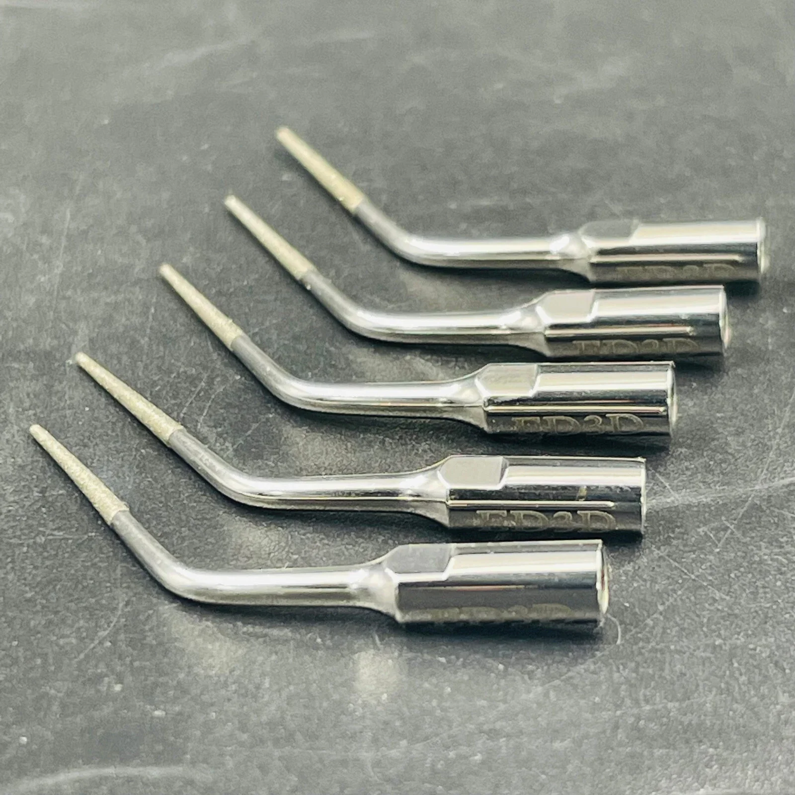 

4PCS Dental Endo Cavity Diamond Tips SBD1 ED3D For DTE SATELEC Ultrasonic Scaler