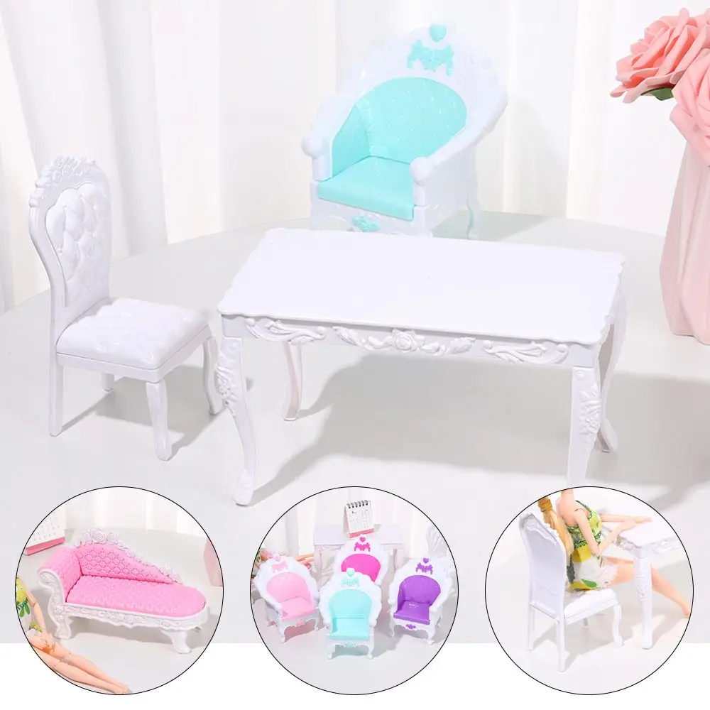 Chair Doll House Decor Gift Mini Cute Sofa Dollhouse Miniature Furniture Dolls Simulation Furnitures Children Toys