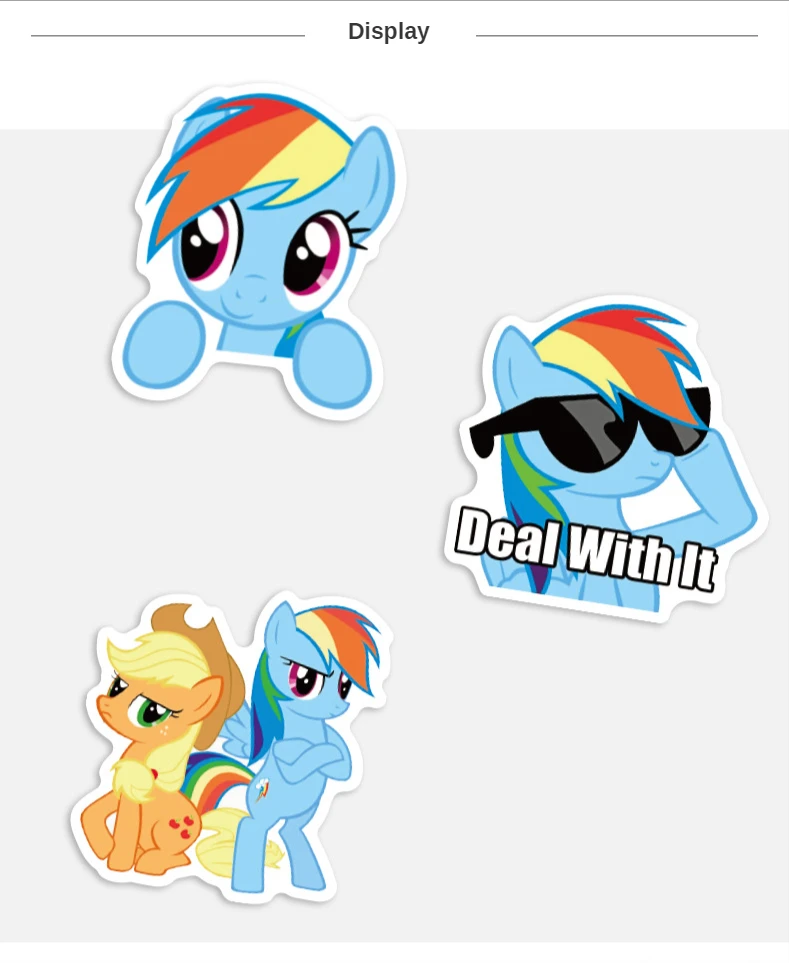 50Pcs Pony Stickers Cute Cartoon Stickers Mobile Phone Cup Notebook Waterproof Decorative Hand Account Stickers image 6