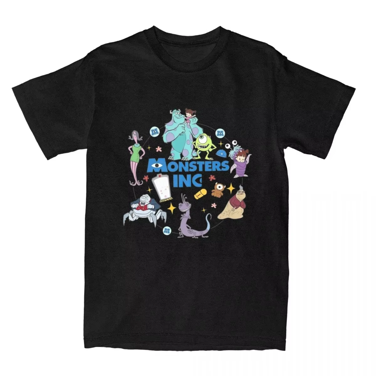 تي شيرت Vintage Monsters Inc Boo Sulley للرجال والنساء بياقة دائرية من القطن الخالص تي شيرت بأكمام قصيرة تي شيرت هدية عيد ميلاد #2