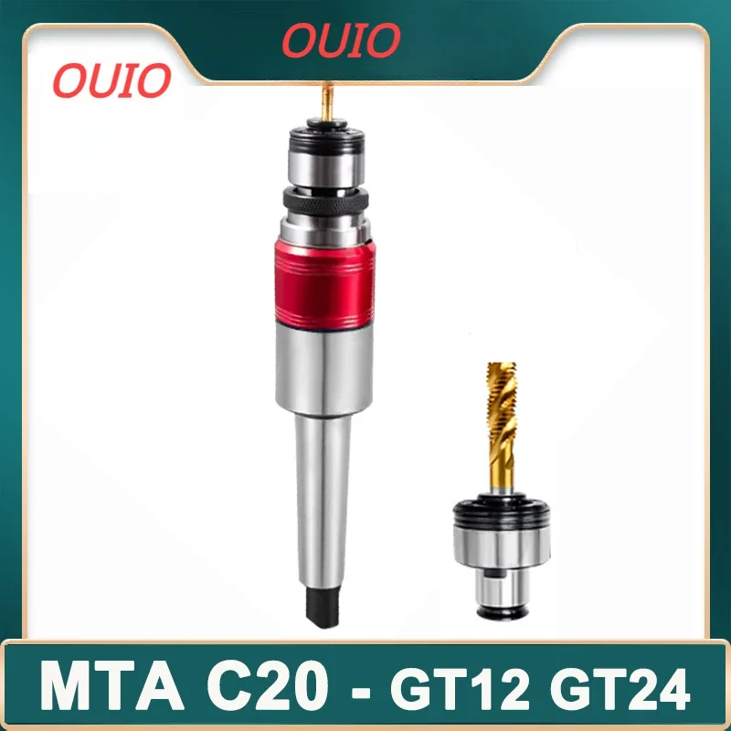 

OUIO BT30 BT40 C16 C20 C25 C32 MT2 MT3 MT4 MT5 MTA MTB GT12 GT24 Tapping Tool Holder MT3 GT12 Tap Collet Floating Expandable