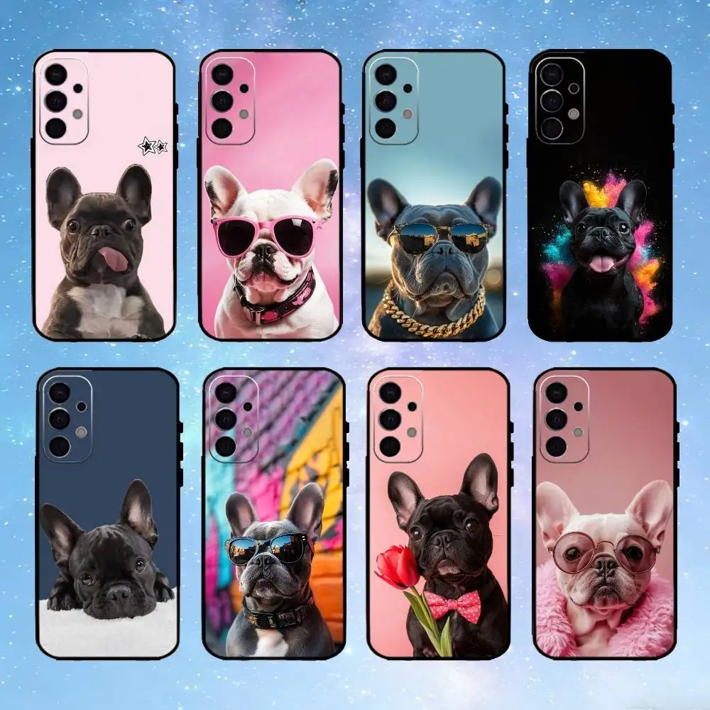 

Frenchies French Bulldog Dog Phone Case For Samsung S25,S24,S21,S22,S23,S30,Ultra,S20,Plus,Fe,Note,5G Black Cover