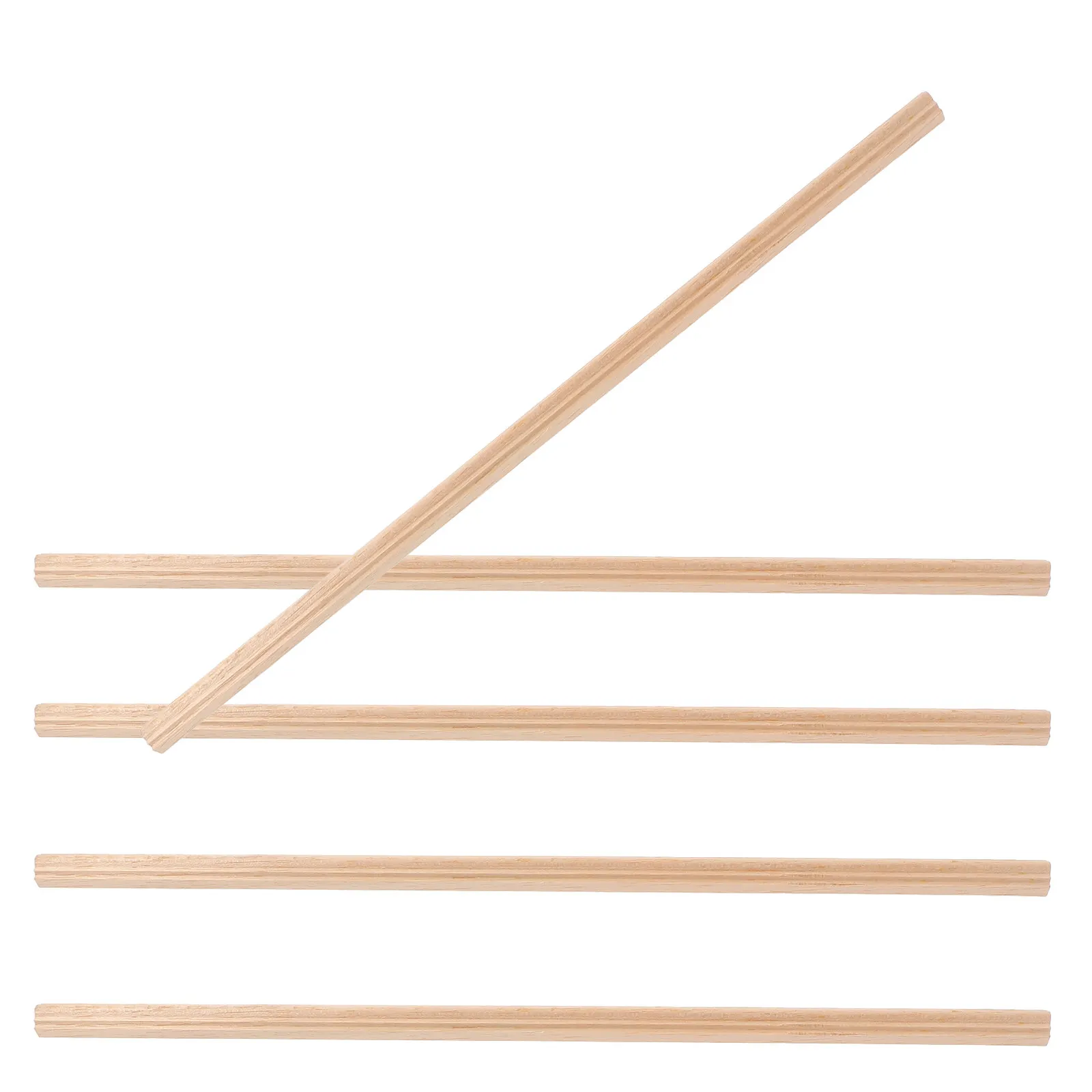 

5Pcs Miniature Wood Trim Molding Lightweight Smooth Finish Dollhouse Baseboard Wall Border DIY Renovation Accessories