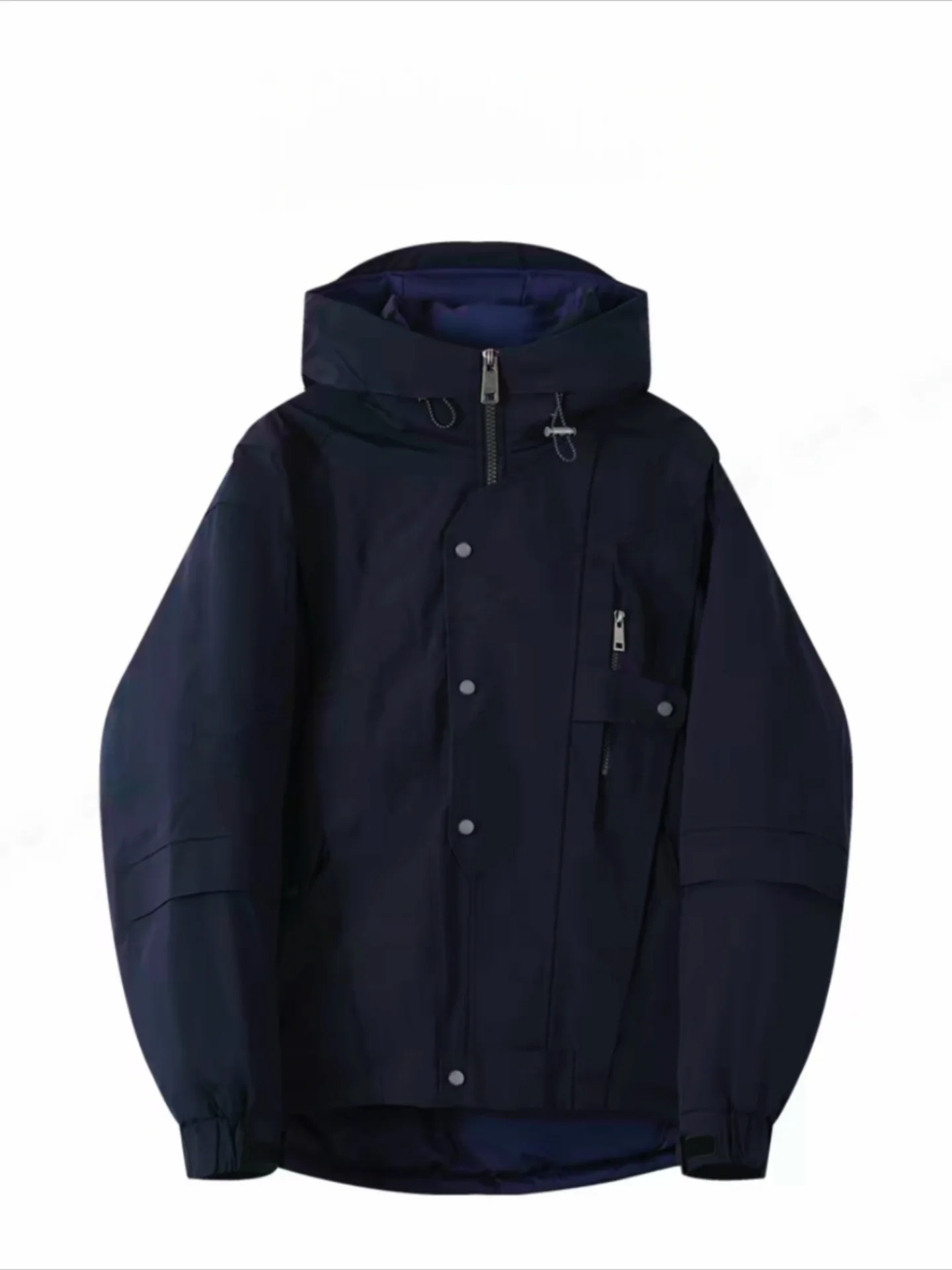 

Высококачественная мужская зимняя куртка из утолщенного хлопка для активного отдыха, новая модная американская модель с капюшоном, высокая ветрозащита