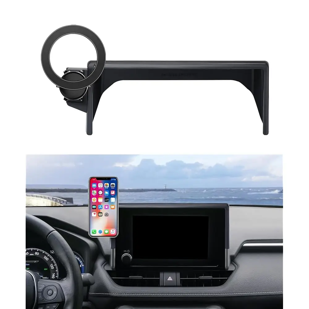 

Держатель для телефона MaserWeller для Toyota RAV4 2019-2025, аксессуары, крепление для экрана 7/8 дюймов, поворот на 360° ° Вращающееся крепление для смартфона