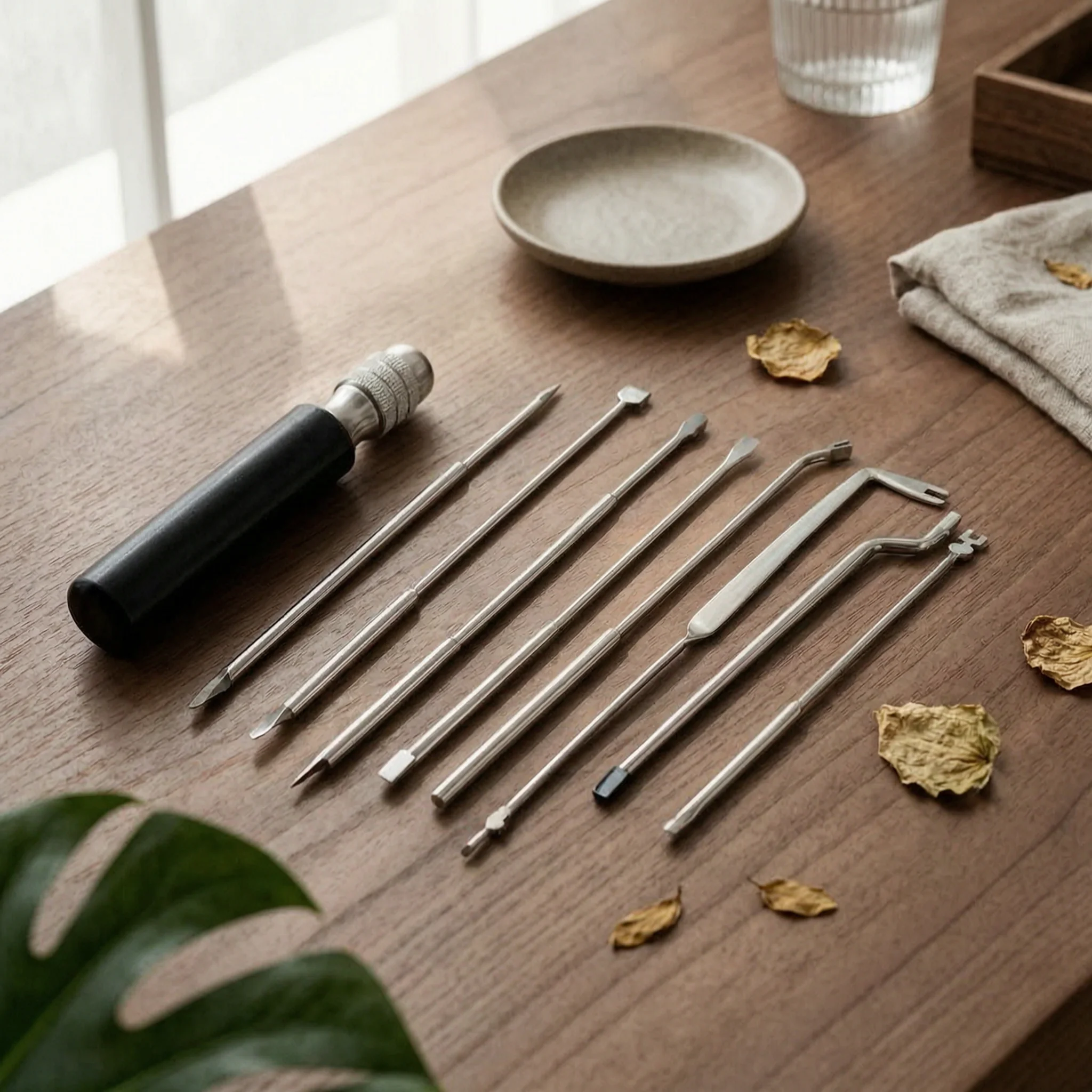 9 Pieces Piano Maintenance Kit with Bag Complete Piano Repair Tools Comprehensive Long-Lasting for Tuner, Workshops