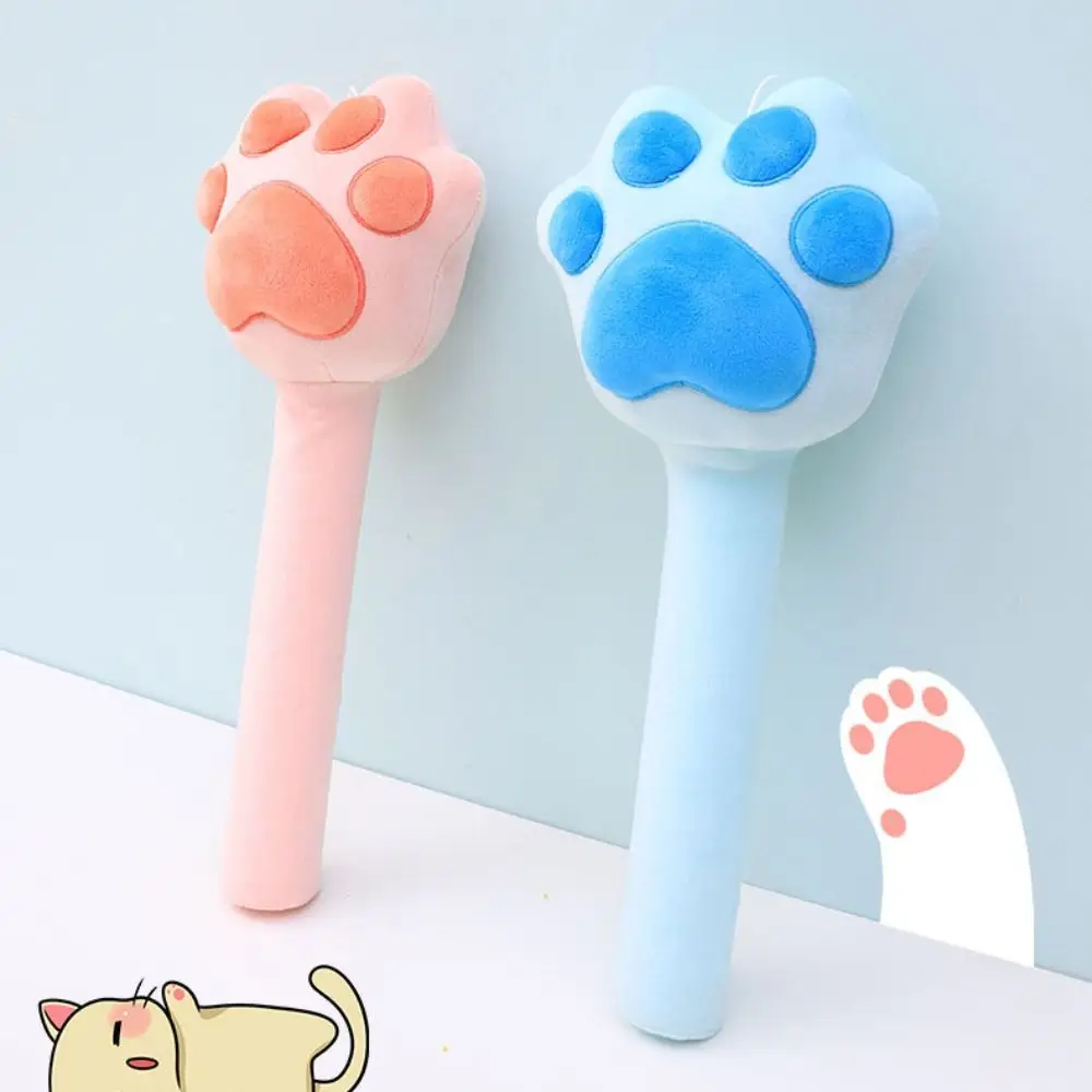 Creative Cat Claws Massage Hammer Stick Plush Relaxation Meridian Slap Stick Scratch An Itch Hand-held Hitting Hammer Stick Legs