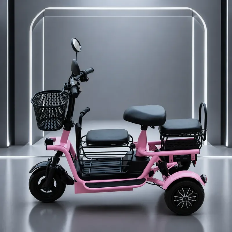 Electric Tricycle Foldable Battery Scooter for Elderly Shopping Baby Transport Light Household Energy Saving Delivery Vehicle