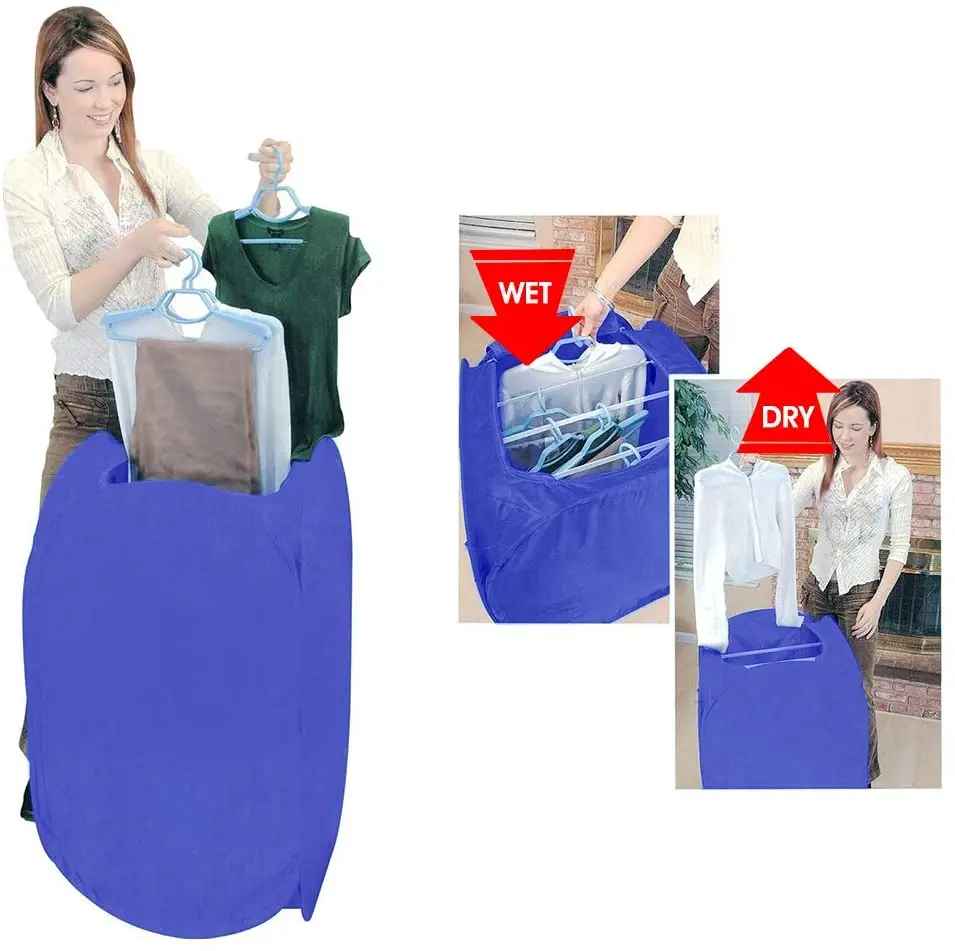 Máquina De Secagem De Roupa Dobrável Com Aquecedor, Secador De Roupa Portátil, Ar Elétrico, Viagem Em Casa, Rápido