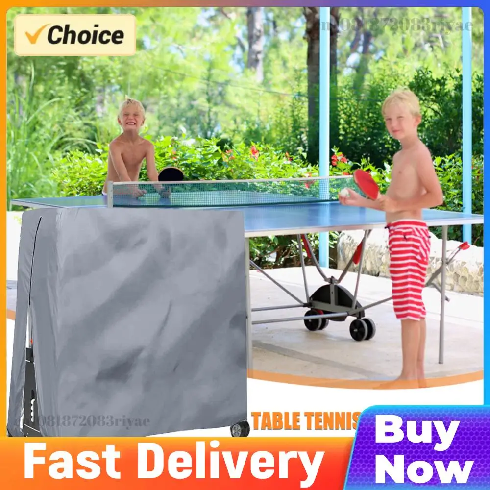

210D Oxford Fabric Folding Ping Pong Table Cover Dustproof Table Tennis Table Protector Cover Zipper for All Weather Protection