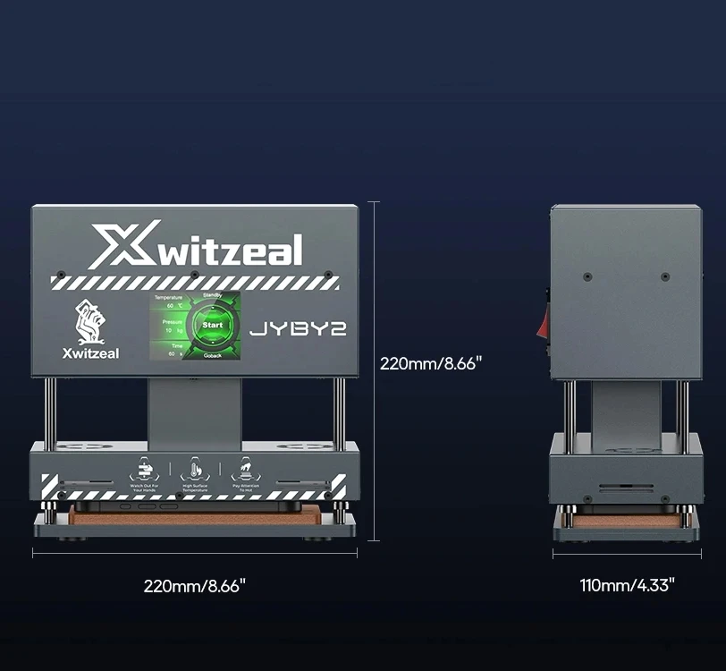 

JYBY2 Automatic Phone Screen Press Machine Bracket Fixture for iPhone Android Repair 0-50KG Uniform Heating Tool