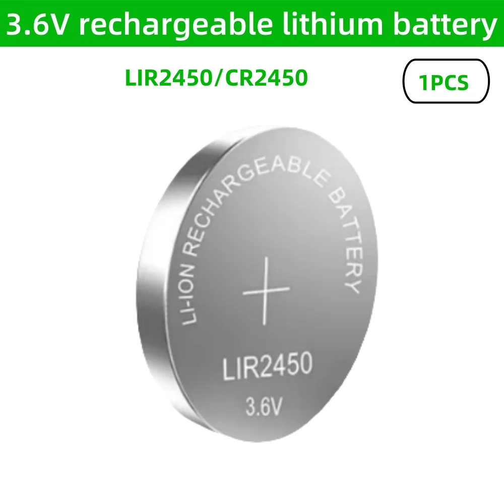 5PCS LIR2032 LIR2016 LIR2025 LIR2430 LIR2450 LIR1632 3.6V Rechargeable Lithium Battery Replaces CR2032 2016 2025 2430 2450 view 3