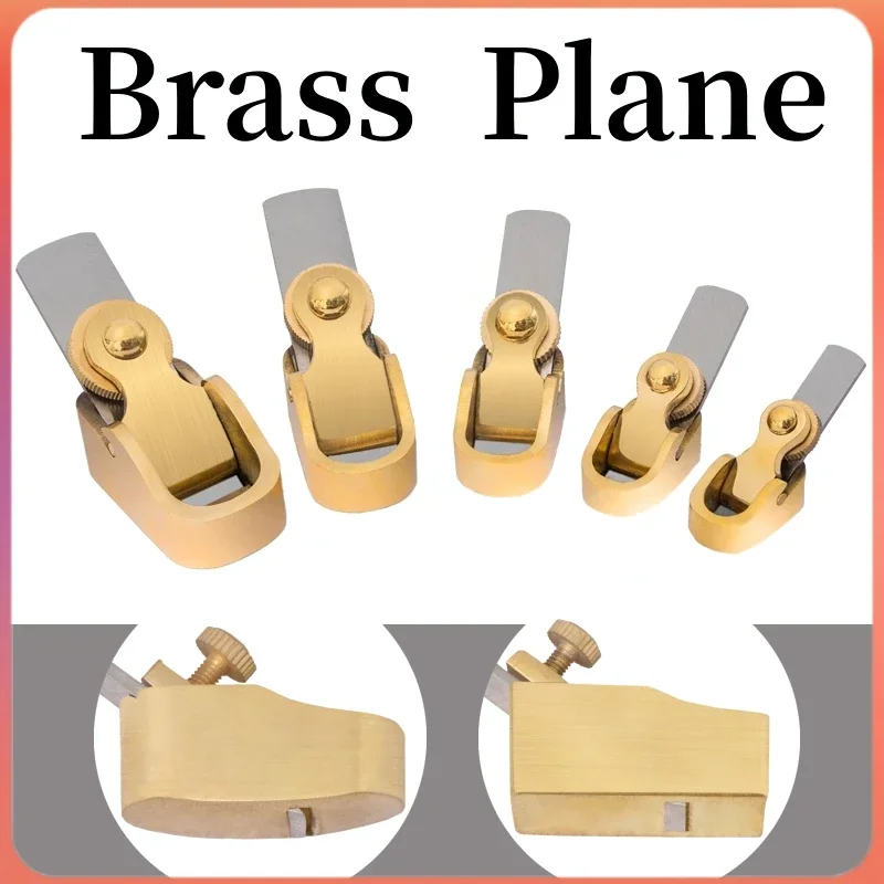 1Pc/ SET Optional Brass Plane Convex / Flat Bottom Copper Curved HSS Plane Cutter Violin Luthier Making Thumb Tool Woodworking