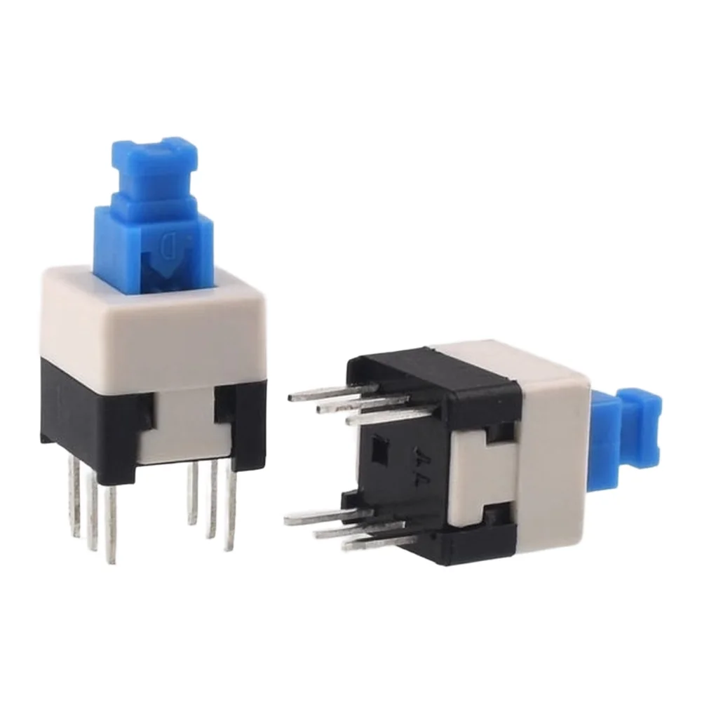 Self-Locking Tactile Switches 7x7mm 100pcs Set with Consistent Actuation Force and Long Cycle Life for Repeated Operation Tasks
