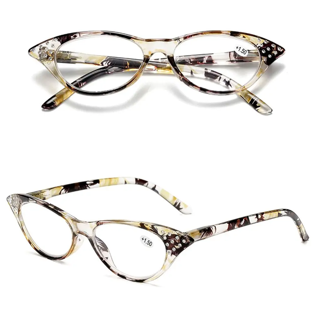 Eye Frame Read Magnification Floral Rhinestones Women Reading Glasses Computer Eyeglasses Hyperopia Eyewear Presbyopia Glasses