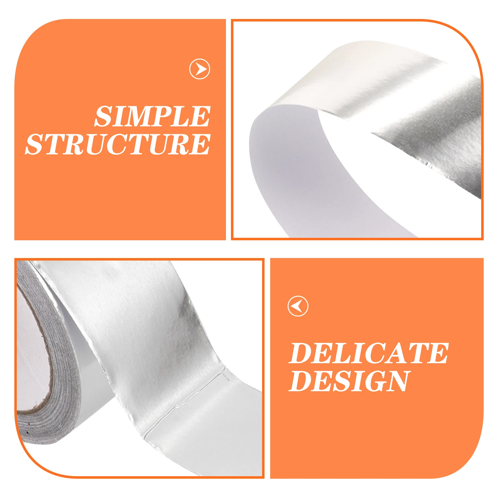 

1 Roll Heavy Duty Aluminum Foil 20M Self-Adhesive Thermal Insulation Ducting Silver Hvac Dryer Vent Air Conditioner Foil For
