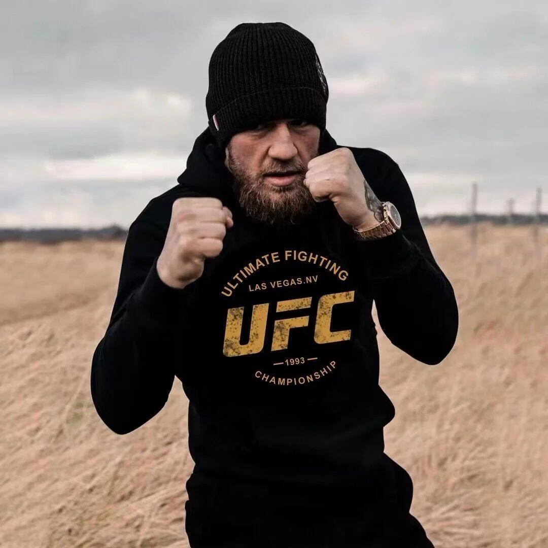 

Loose Fit Cotton Hoodie MMA Fitn Training Wear Breathable Wearable Long Sve Crew Ne Sweatirt for Youth ex