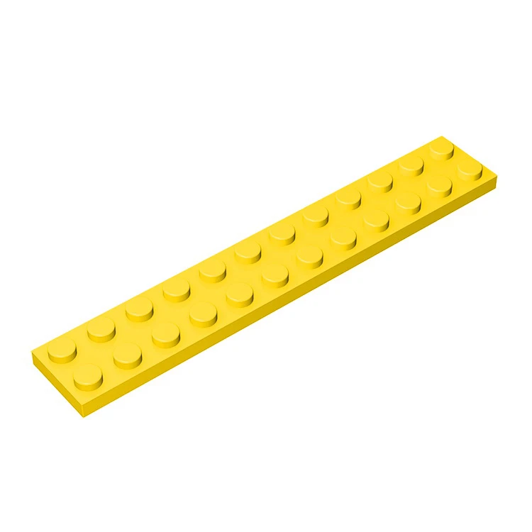 10Pcs MOC Parts 2445 Plate 2 x 12 Board Compatible Bricks DIY Assmble Building Blocks Particle Kid Brain Toy Birthday Gift