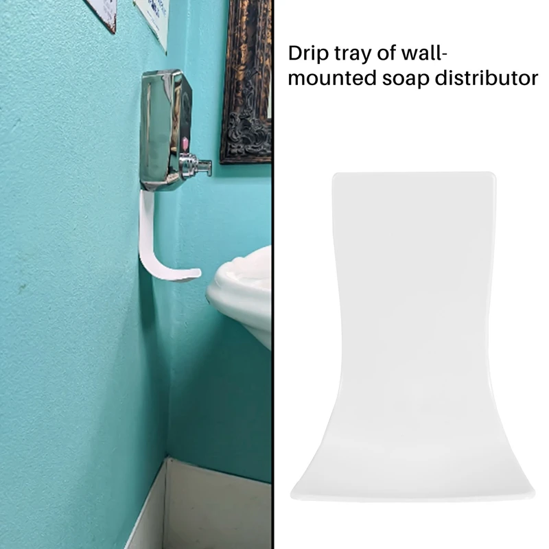 Wall Mount Soap Dispenser Drip Tray,Sanitizer Dispenser Accessories,for All Soap Dispenser,Spill Tray to Prevent Slips