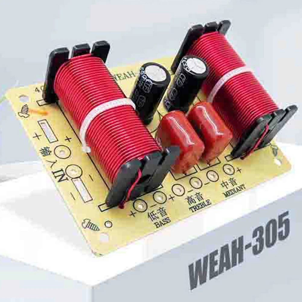 3 Way 150W Speaker Audio Frequency Divider Loudspeaker Crossover Filter Treble Midrange Bass Module Frequency Divider
