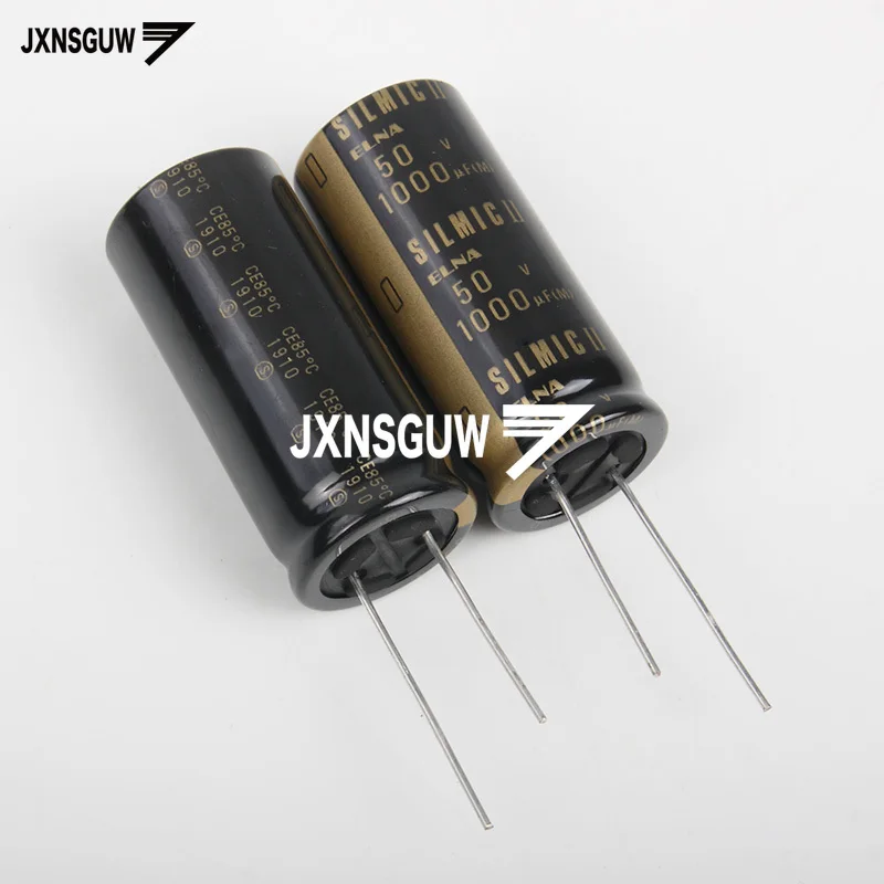 4PCS Original ELNA RFS SILMIC II 50V1000UF 18X40MM 1000uf/50v Silk fiber audio electrolytic capacitor SILMICII 1000UF 50V