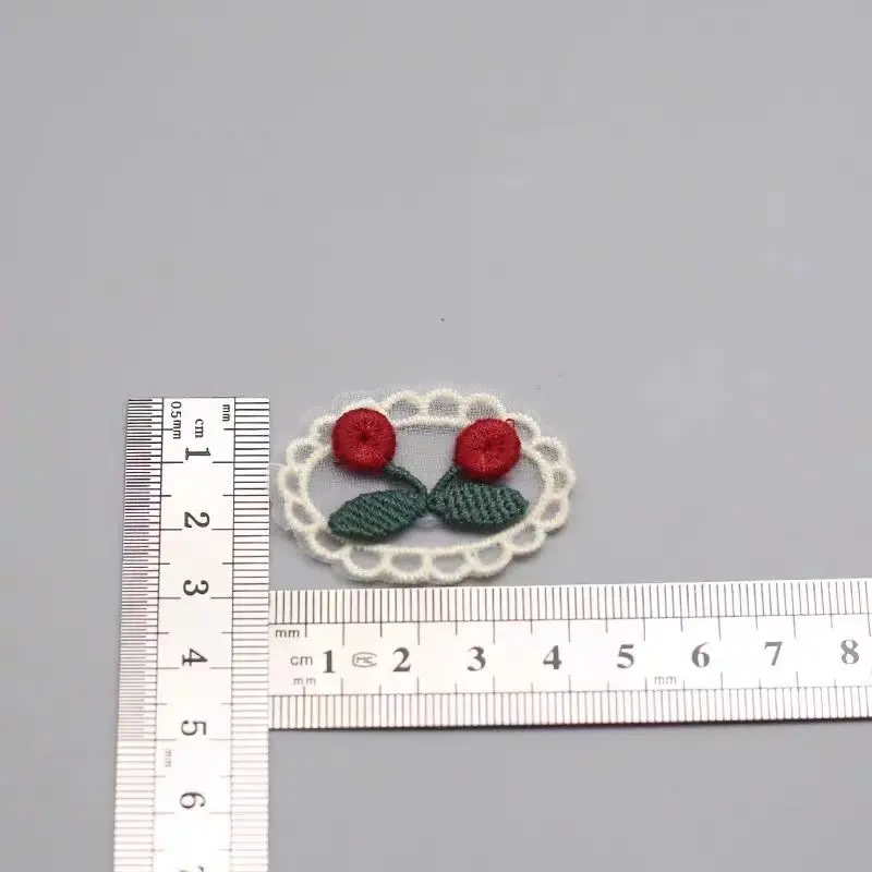 Knitted small flower cloth sticker embroidery chapter small patch DIY cloth sticker embroidery piece decorative accessories