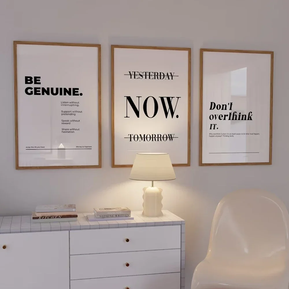 Minimalist Motivation Focus Hard Work Inspiring Entrepreneur Quotes Wall Art Canvas Painting Posters For Office Room Home Decor