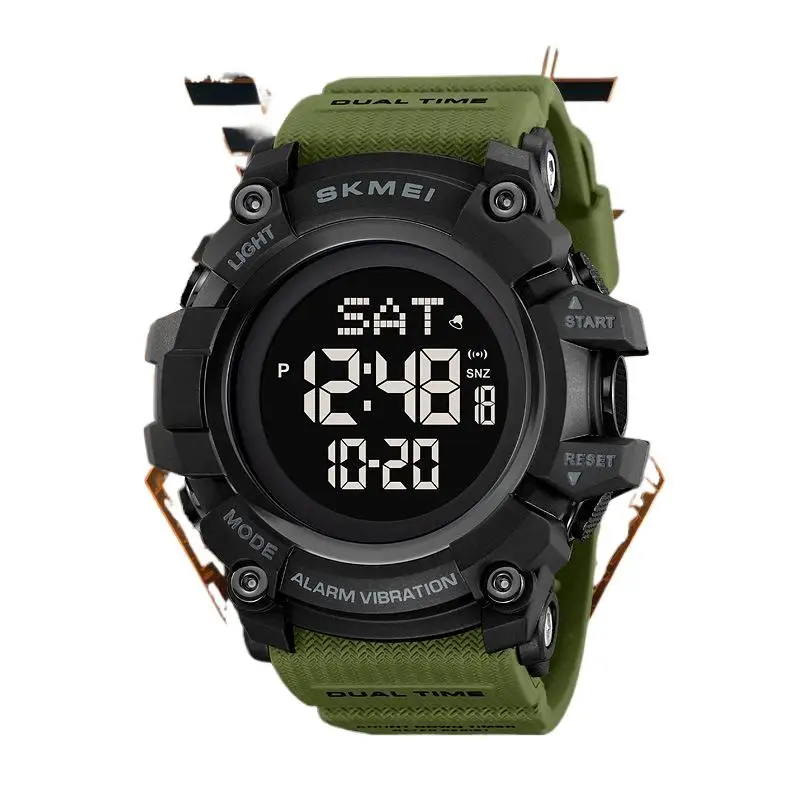 

Skmei Men's Sports Watch Multi-Function Vibration Reminder Electronic Watch Student Outdoor Leisure Waterproof Electronic Watch