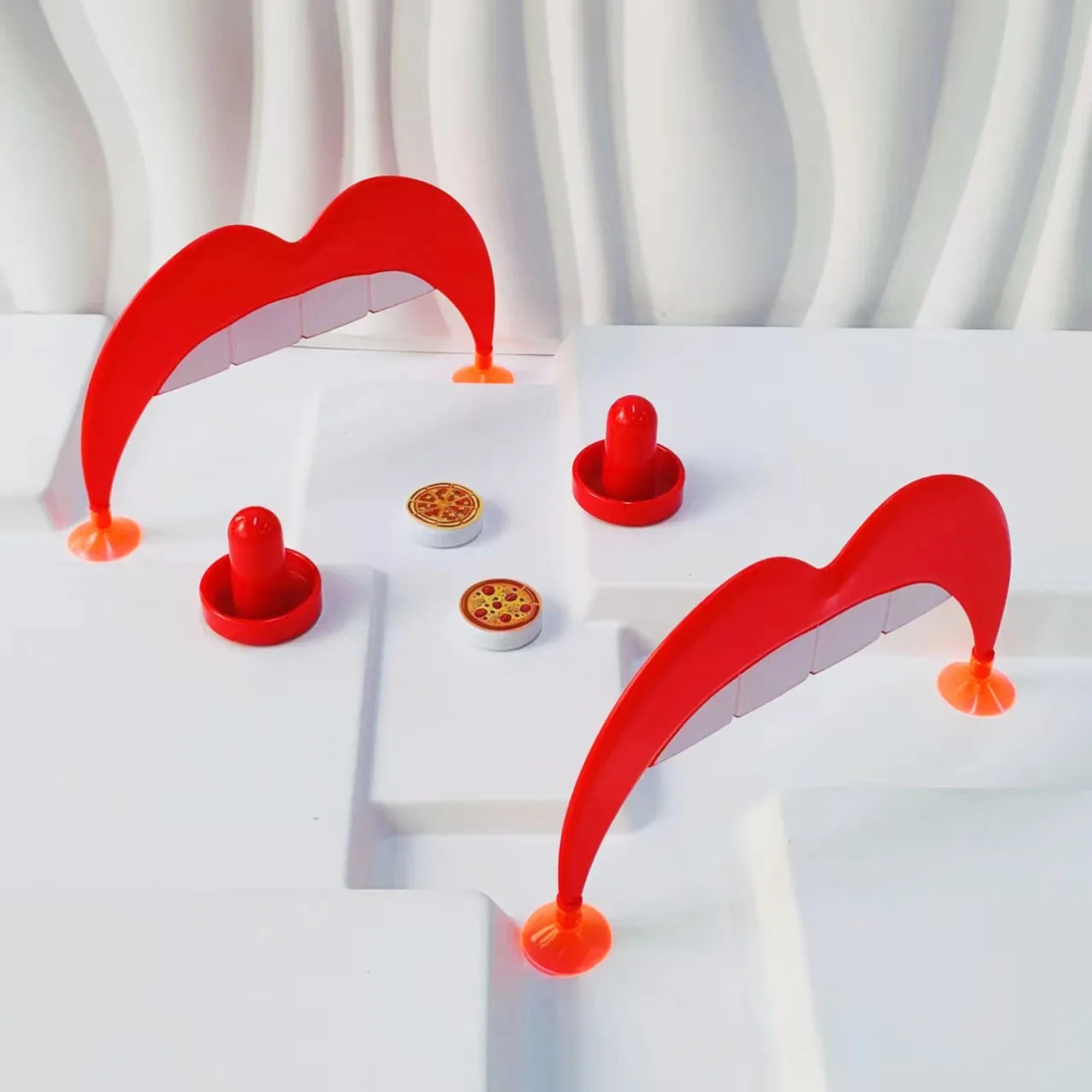 لعبة هوكي الجليد للبيتزا المكتبية، لعبة رقعة الشطرنج، لعبة تفاعلية بين الوالدين والطفل مناسبة للتجمعات العائلية وهدايا الحفلات