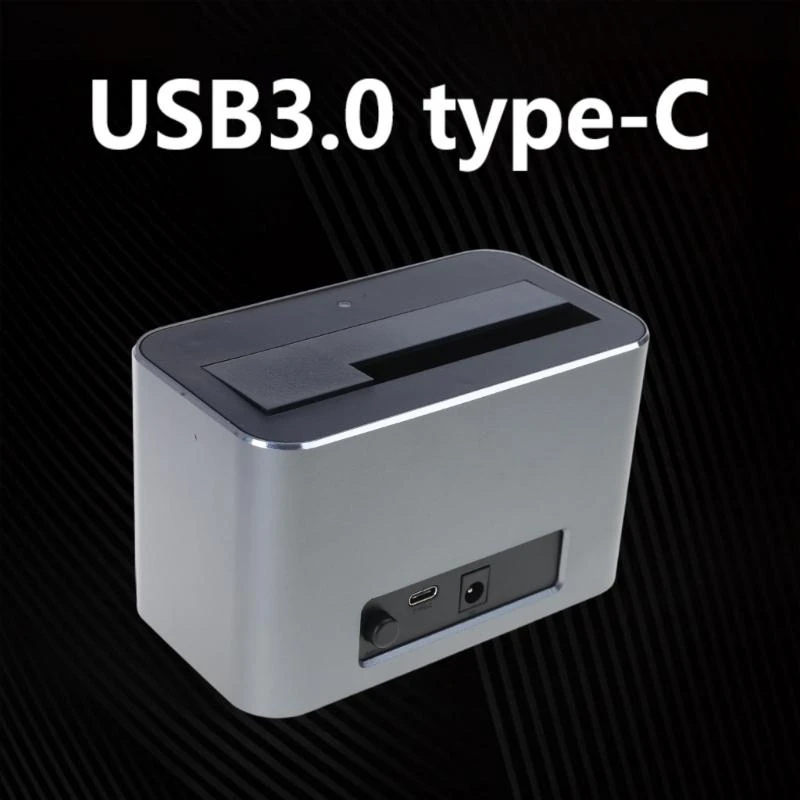 Hard Drive Dock USB3.0 Type C Disk Case for 2.5/3.5inch Disk with Offline Clone Functionality