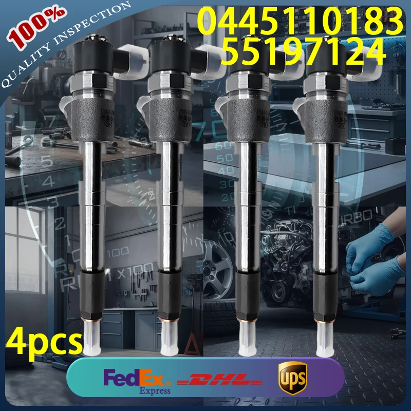 

0445110183 High Quality Common Rail Diesel Injector 55197124 for FIAT LANCIA VAUXHALL 1.3 CDTI Diesel Engine 4pcs