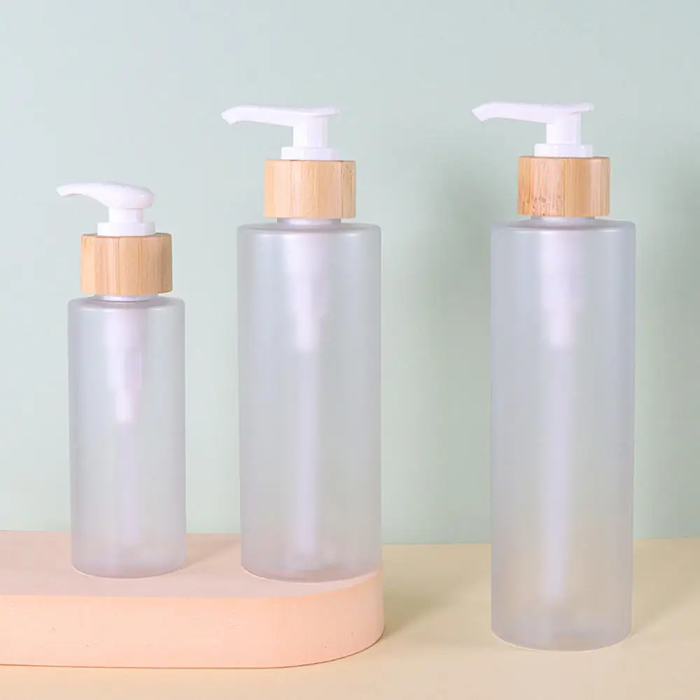 100-300ml Empty Plastic Pump Bottles Dispenser Refillable Liquid Lotion Shampoo Bottles with Pumping Head Cosmetic Containers