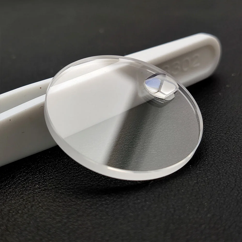 

Стекло для часов с окошком даты, круглое плоское сапфировое стекло с лупой, размер 30,5мм*2,5мм, запчасти для модификации часов