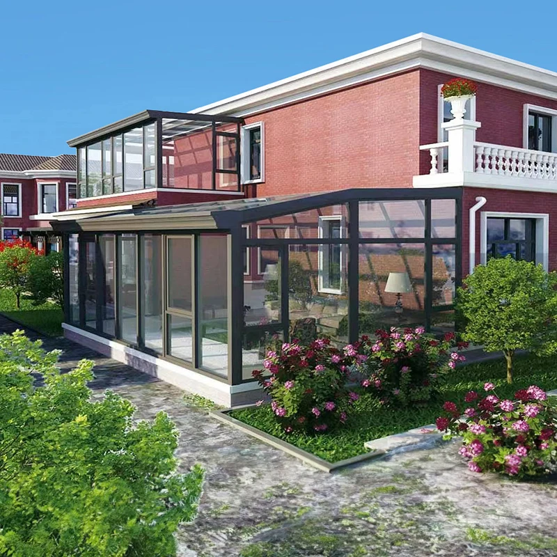 Outdoor All Season Sunroom Aluminum Glass House for Garden Veranda Patio sunroom