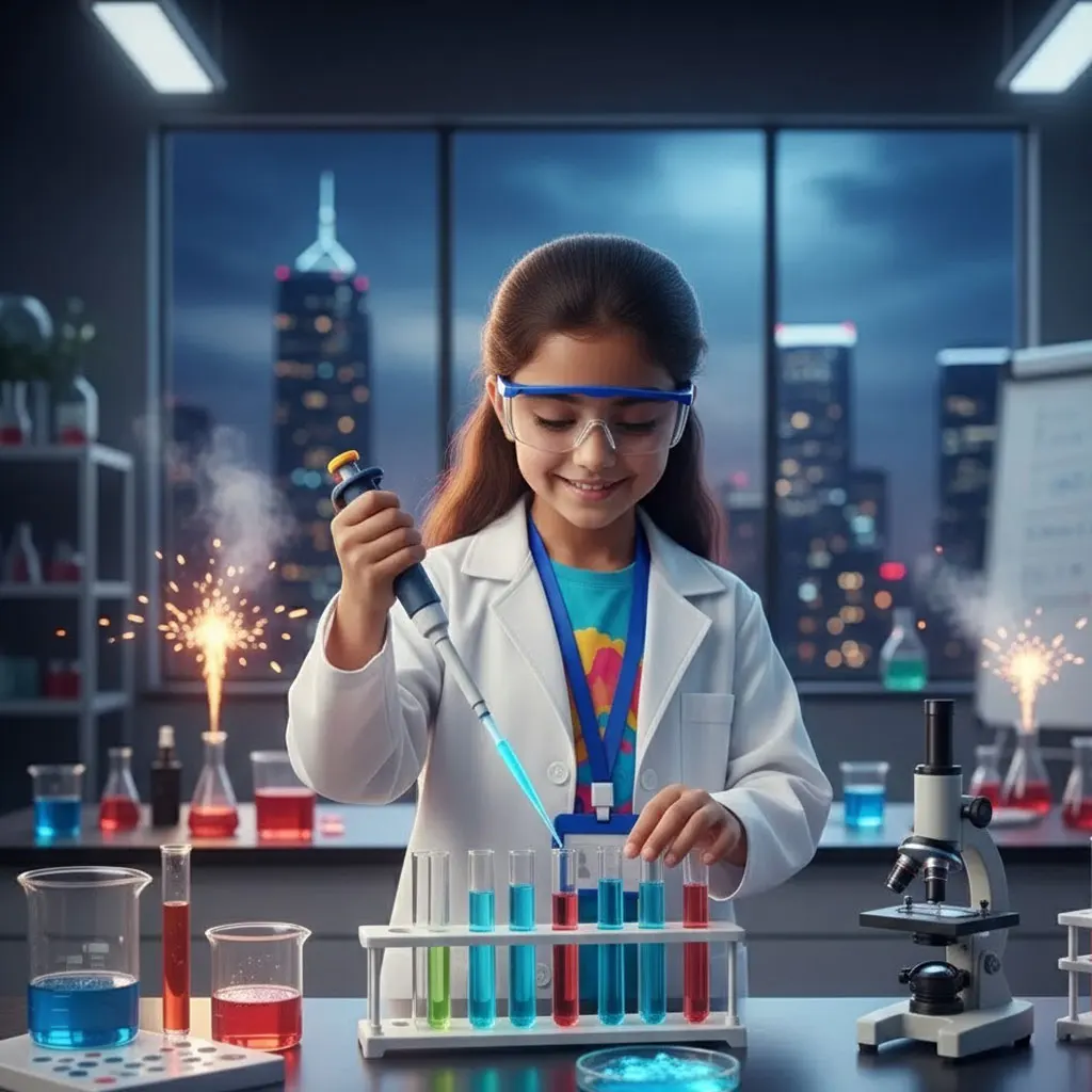 

Kids White Lab Coat Scientist Doctor Costume for School Career Day Stage Performances