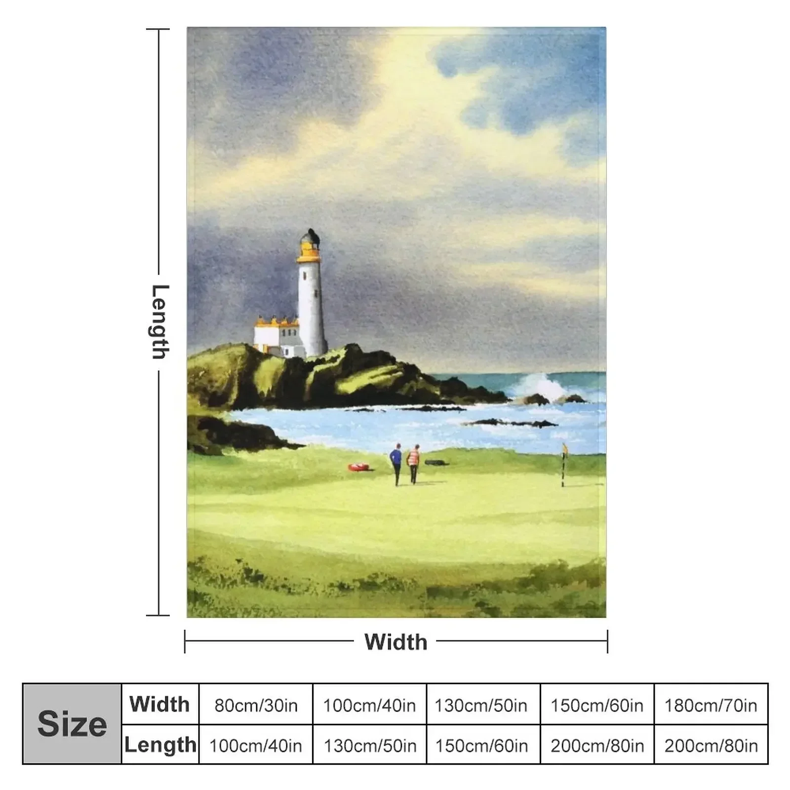 Turnberry Golf Course Scotland 10th Hole Throw Blanket Blankets For Sofas Soft Sleeping Bag Single Blankets