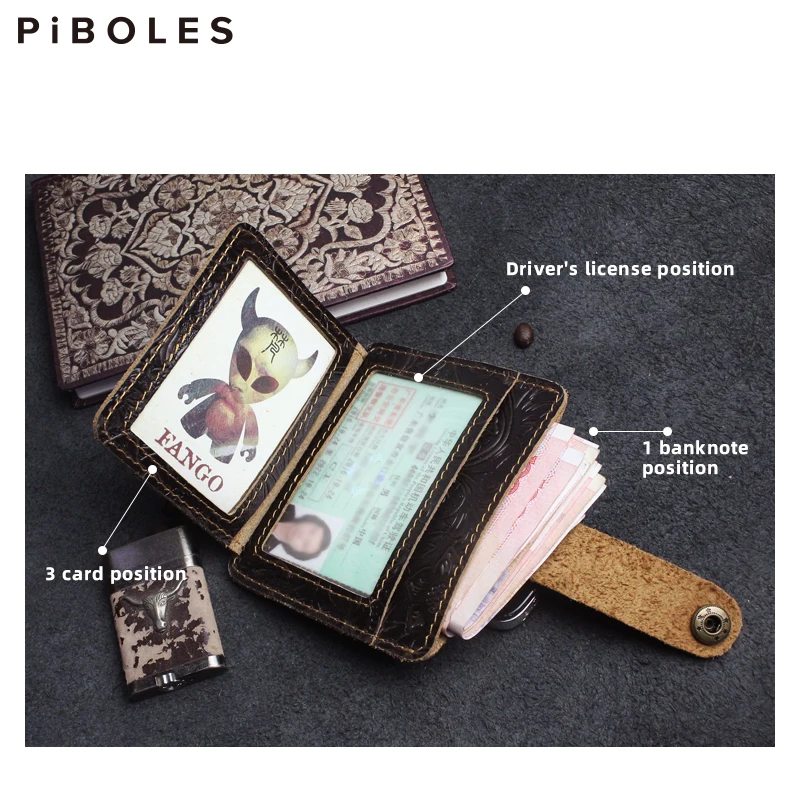 Cowhide Leather Credit Card Holder Women Men Mini Slim Wallets Small Coin Purse Driver License Case Package Pouch Card Holder