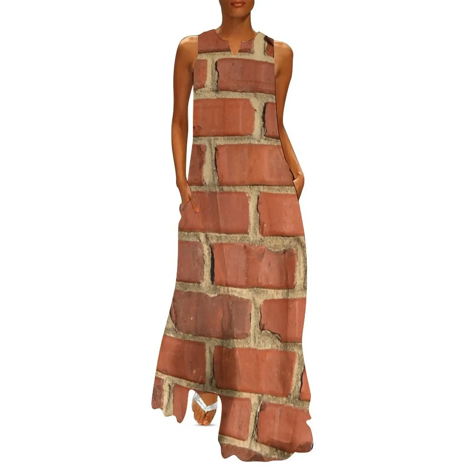 

Brick Wall Long Dress dresses korean style dresses for women 2025 Women long dress women dress