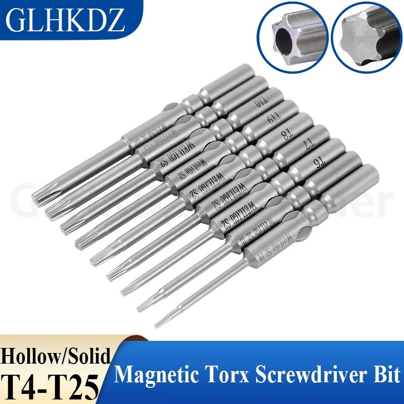 

60mm 801 Electric Torx Screwdriver Bit Torx Bit Torx Screw Driver Bit 5mm Round Shank Tamper Proof Security Drill Bit