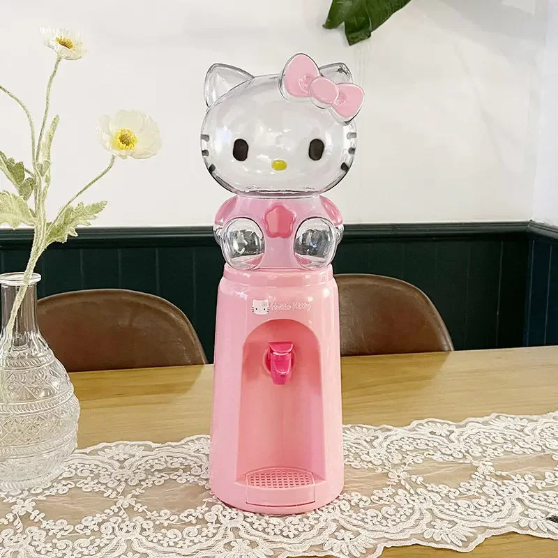 Hello Kitty Mini distributore d\'acqua Anime My Melody Cartoon Pressatura Fontana per bambini Cucina Giocattolo Dormitorio Home Office