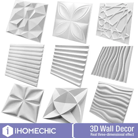 30x30cm 장식 3D 벽 패널 다이아몬드 돌 벽돌 거실 TV 배경 Decals 타일 금형 3D 벽 스티커 욕실 주방