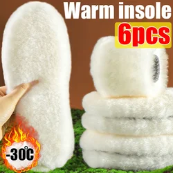 Unisex Australia Sheepskin Insoles Natural Real Fur Wool Cashmere Snow Boots Shoe Pad Children Wool Insoles Warm Winter Shoes