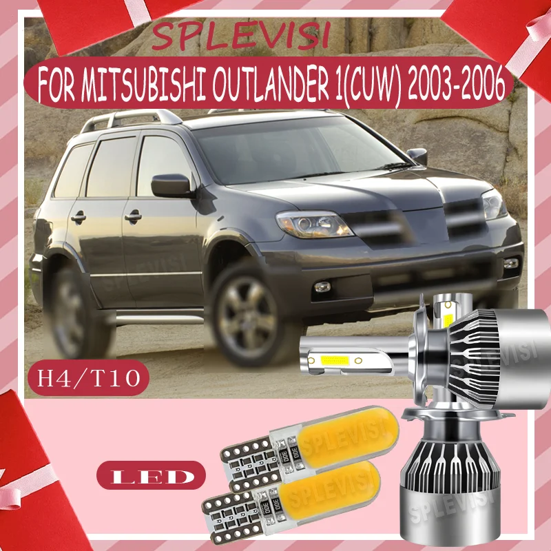 

High Lumen Long-Distance No Dark Spots Stable Performance H4 LED headlight For MITSUBISHI OUTLANDER 1(CUW) 2003 2004 2005 2006