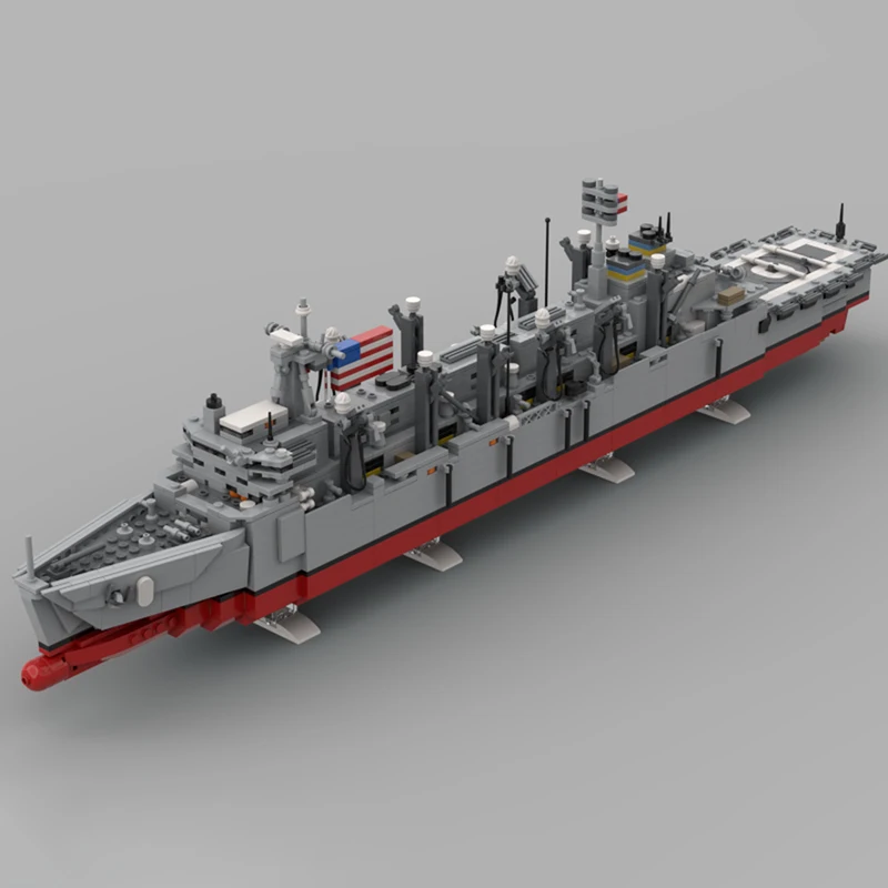 Prachtig nieuw product MOC-bouwstenen Militaire strategische ondersteuning Scheepsserie Technologie Modulair kinderspeelgoed Cadeau DIY-set