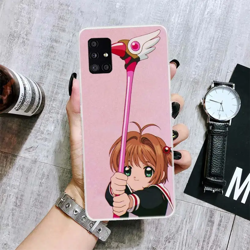 Card Captor Sakura Anime Phone Case For Samsung Galaxy A14 A15 A13 A12 A54 A55 A53 A52 A04S A24 A25 A23 A22 A34 A35 A33 A32 A03S