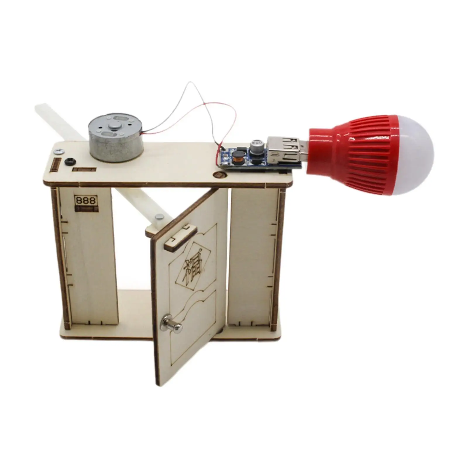 

Manual Electricity Generator Model Physical Learning Toy Funny Portable Kids