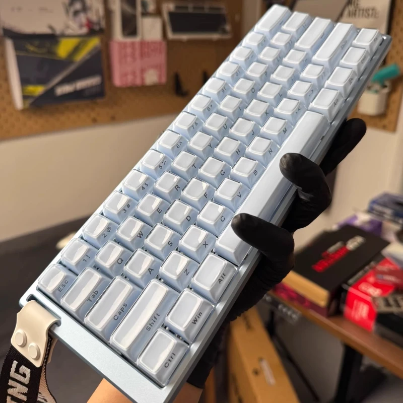 

Sapphire Keycaps Set Customized PC Sublimation Cherry Profile Wooting 60he 80he Keyboard Cap Translucent Magnetic Axis Keyboard