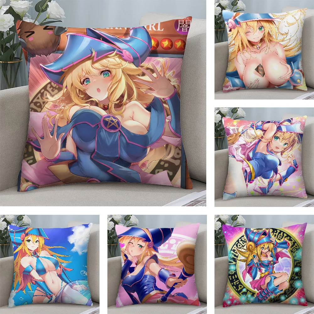 

Dark Magician Girl Pillow Case Short Plush Pillow Covers Sofa Decorative Gift Home Double-sided Printing Cushion Cover