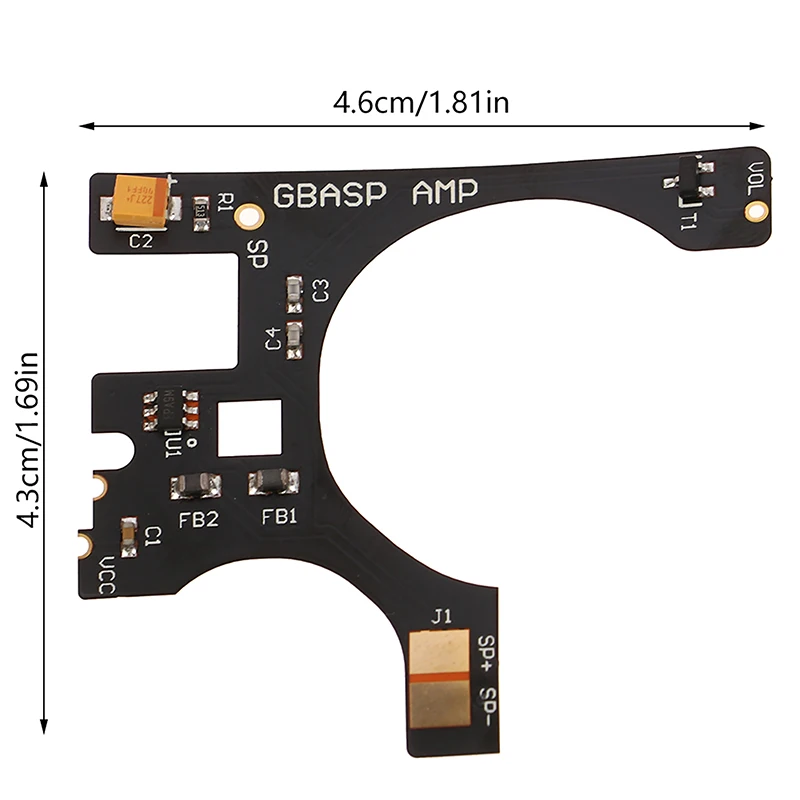 Sound Audio Amplifier Enhancement Module, AMP para GameBoy Advance SP, GBA SP, AGS-001, Placa 101