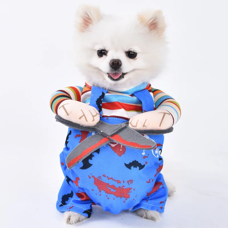 Halloween Dog Clothes Small Dog Funny Spooky Changing Costume Teddy Cat Creative Clothes Pet Costumes Dog Clothes